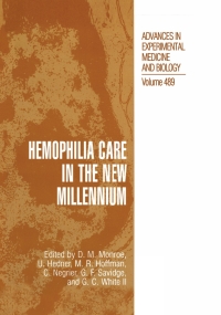 Cover image: Hemophilia Care in the New Millennium 1st edition 9780306465215