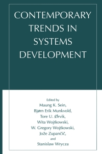 Cover image: Contemporary Trends in Systems Development 1st edition 9780306466083