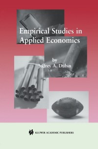 Titelbild: Empirical Studies in Applied Economics 9780792373957