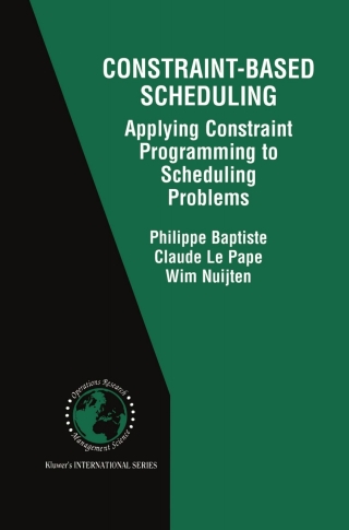 Omslagafbeelding: Constraint-Based Scheduling 9780792374084