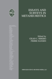 Imagen de portada: Essays and Surveys in Metaheuristics 1st edition 9781461515074