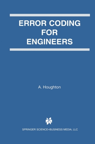 表紙画像: Error Coding for Engineers 1st edition 9780792375227