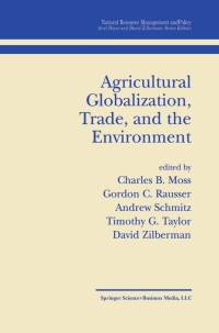 Cover image: Agricultural Globalization Trade and the Environment 1st edition 9780792374725