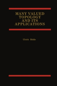 Cover image: Many Valued Topology and its Applications 9780792373186