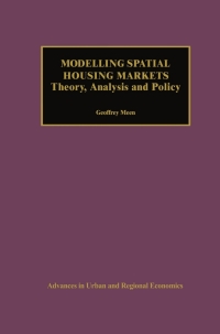 Cover image: Modelling Spatial Housing Markets 9781461356714