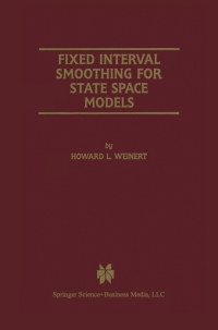 Imagen de portada: Fixed Interval Smoothing for State Space Models 9781461356806