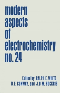 صورة الغلاف: Modern Aspects of Electrochemistry 1st edition 9781461530220