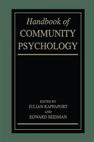 Cover image: Handbook of Community Psychology 1st edition 9780306461606