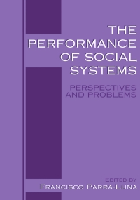 Imagen de portada: The Performance of Social Systems 1st edition 9780306463099