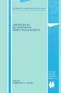 Cover image: Advances in Quantitative Asset Management 1st edition 9780792377788