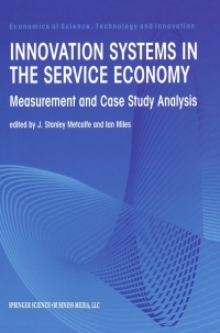 Imagen de portada: Innovation Systems in the Service Economy 1st edition 9781461369929
