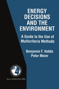 Cover image: Energy Decisions and the Environment 9780792378754