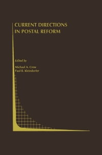 Titelbild: Current Directions in Postal Reform 1st edition 9780792378075