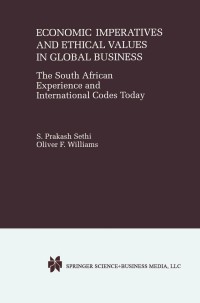 Imagen de portada: Economic Imperatives and Ethical Values in Global Business 9780792378938