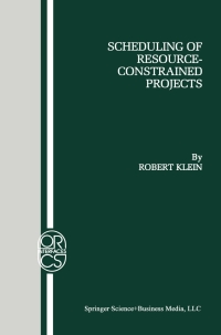 Cover image: Scheduling of Resource-Constrained Projects 9780792386377