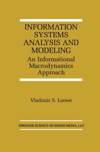 Cover image: Information Systems Analysis and Modeling 9780792386834