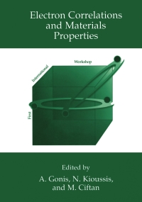 Imagen de portada: Electron Correlations and Materials Properties 1st edition 9780306462825