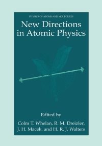 Cover image: New Directions in Atomic Physics 1st edition 9780306461811