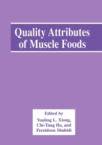 Imagen de portada: Quality Attributes of Muscle Foods 1st edition 9781461547310