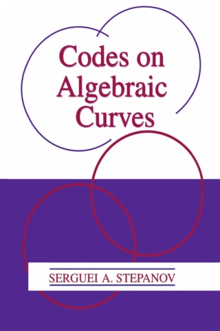 Cover image: Codes on Algebraic Curves 9781461371670
