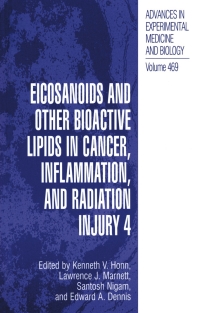 Imagen de portada: Eicosanoids and Other Bioactive Lipids in Cancer, Inflammation, and Radiation Injury, 4 1st edition 9780306461385