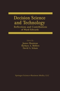 صورة الغلاف: Decision Science and Technology 1st edition 9781461373155