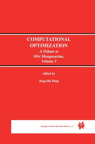 Cover image: Computational Optimization 1st edition 9781461373674