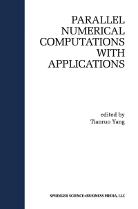 صورة الغلاف: Parallel Numerical Computation with Applications 1st edition 9781461552055