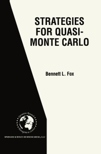 Cover image: Strategies for Quasi-Monte Carlo 9781461373797