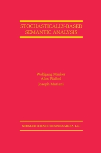 Cover image: Stochastically-Based Semantic Analysis 9781461373964