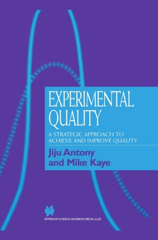 Cover image: Experimental Quality 9780412814402