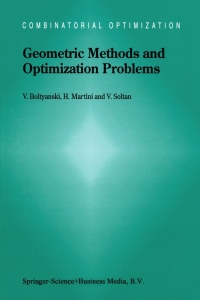 Cover image: Geometric Methods and Optimization Problems 9781461374275