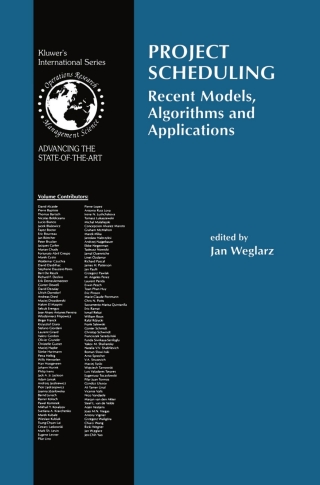 Cover image: Project Scheduling 1st edition 9781461375296