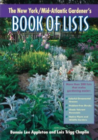 Omslagafbeelding: New York/Mid-Atlantic Gardener's Book of Lists 9780878332618