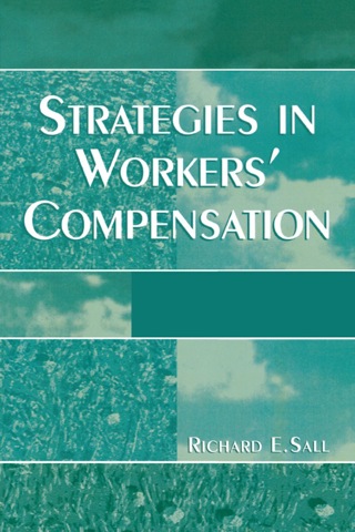 Imagen de portada: Strategies in Workers' Compensation 9780761827719