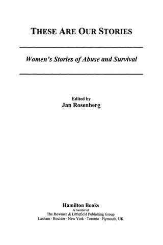 Imagen de portada: These Are Our Stories 1st edition 9780761835844