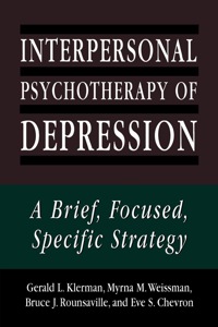 Cover image: Interpersonal Psychotherapy of Depression 9781568213507