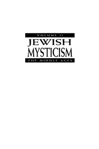 Cover image: Jewish Mysticism 9780765760081