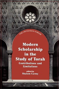 Imagen de portada: Modern Scholarship in the Study of Torah 9781568214504