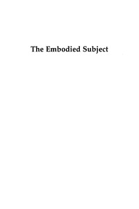 Cover image: The Embodied Subject 9780765705273