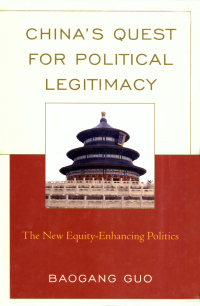 Omslagafbeelding: China's Quest for Political Legitimacy 9780739122587