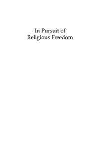 صورة الغلاف: In Pursuit of Religious Freedom 9780739124420