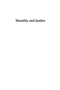 صورة الغلاف: Morality and Justice 9780739122990