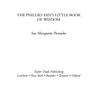 Omslagafbeelding: The Phillies Fan's Little Book of Wisdom 9781589793071