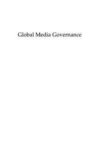 Cover image: Global Media Governance 9780742515659