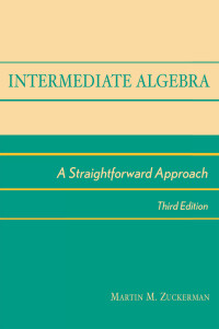 Cover image: Intermediate Algebra 9780912675848