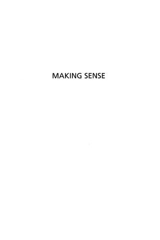 Cover image: Making Sense 9780847697823