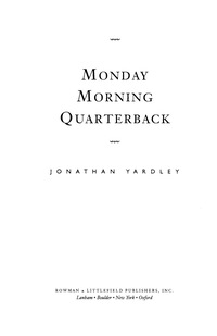 Cover image: Monday Morning Quarterback 9780847692040