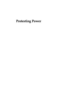 Cover image: Protesting Power 9780742538917