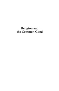 Imagen de portada: Religion and the Common Good 9780847694358